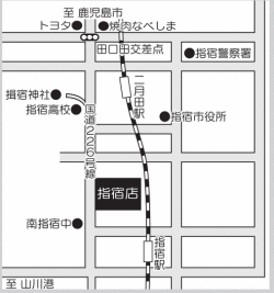 ダイソー指宿店地図